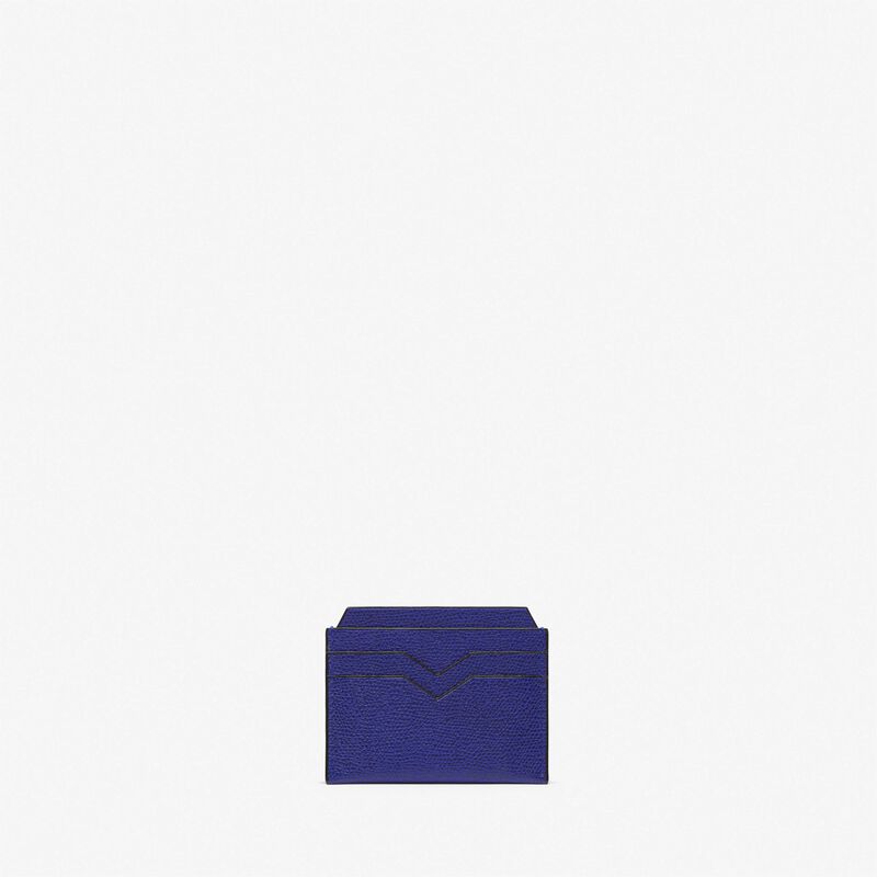 4CC Card Case - Royal Blue - Millepunte calf leather - Valextra - 4