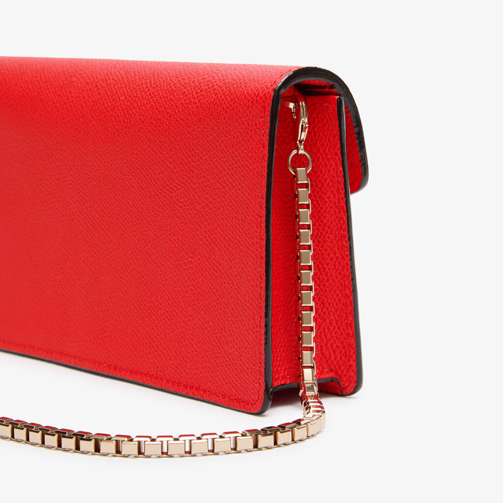 Iside Clutch - Crimson Red - Vitello VS - Valextra - 5