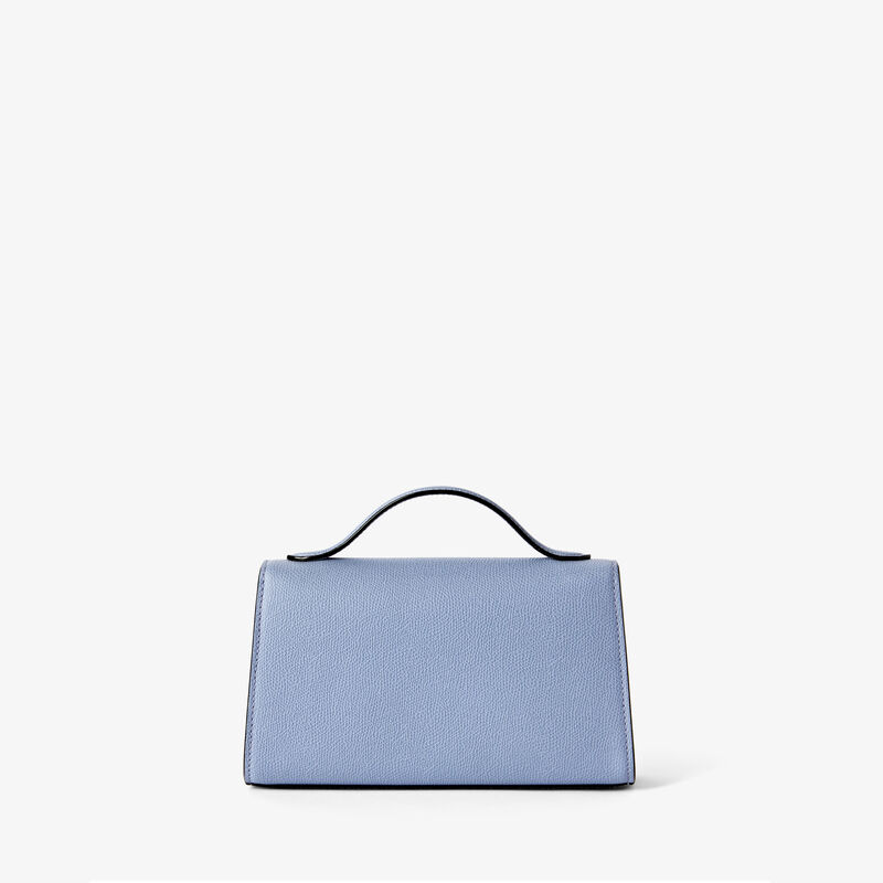 Iside T&igrave;n Top Handle Bag - Hydrangea Blue - Millepunte calf leather - Valextra - 5