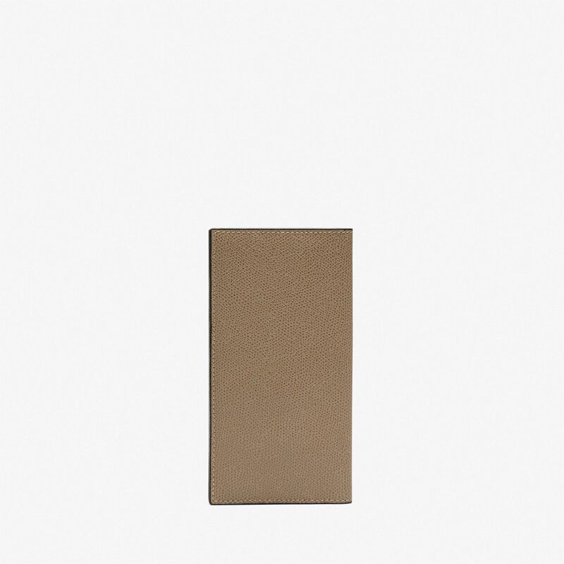Vertical Wallet 12Cc - Oyster Brown - Millepunte calf leather - Valextra - 3
