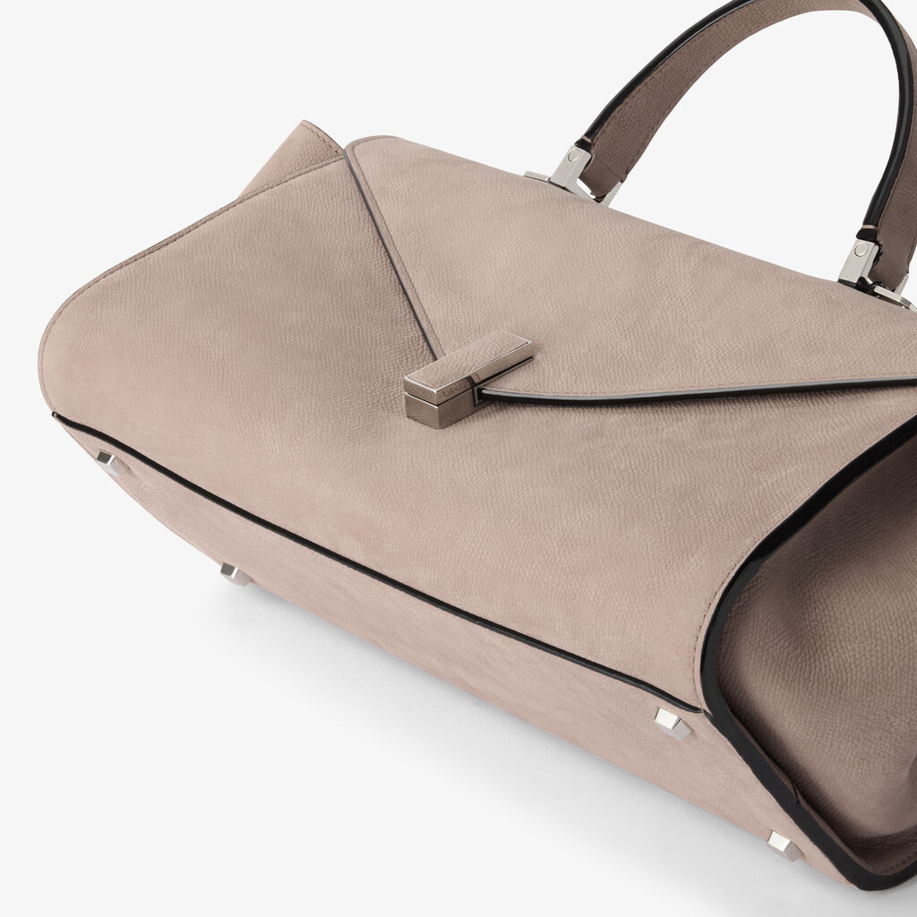 Iside Editor Senso Top Handle Medium Bag - Nude Pink - Vitello Millepunte Nabuk - Valextra - 4