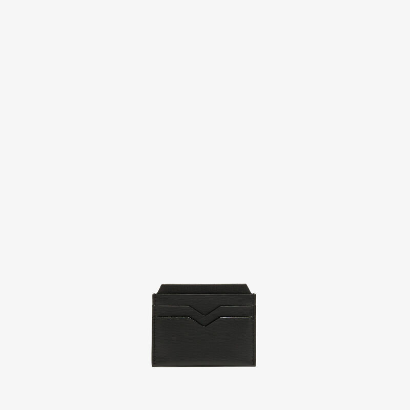 4CC Card Case - Black - Pavè calf leather - Valextra - 4