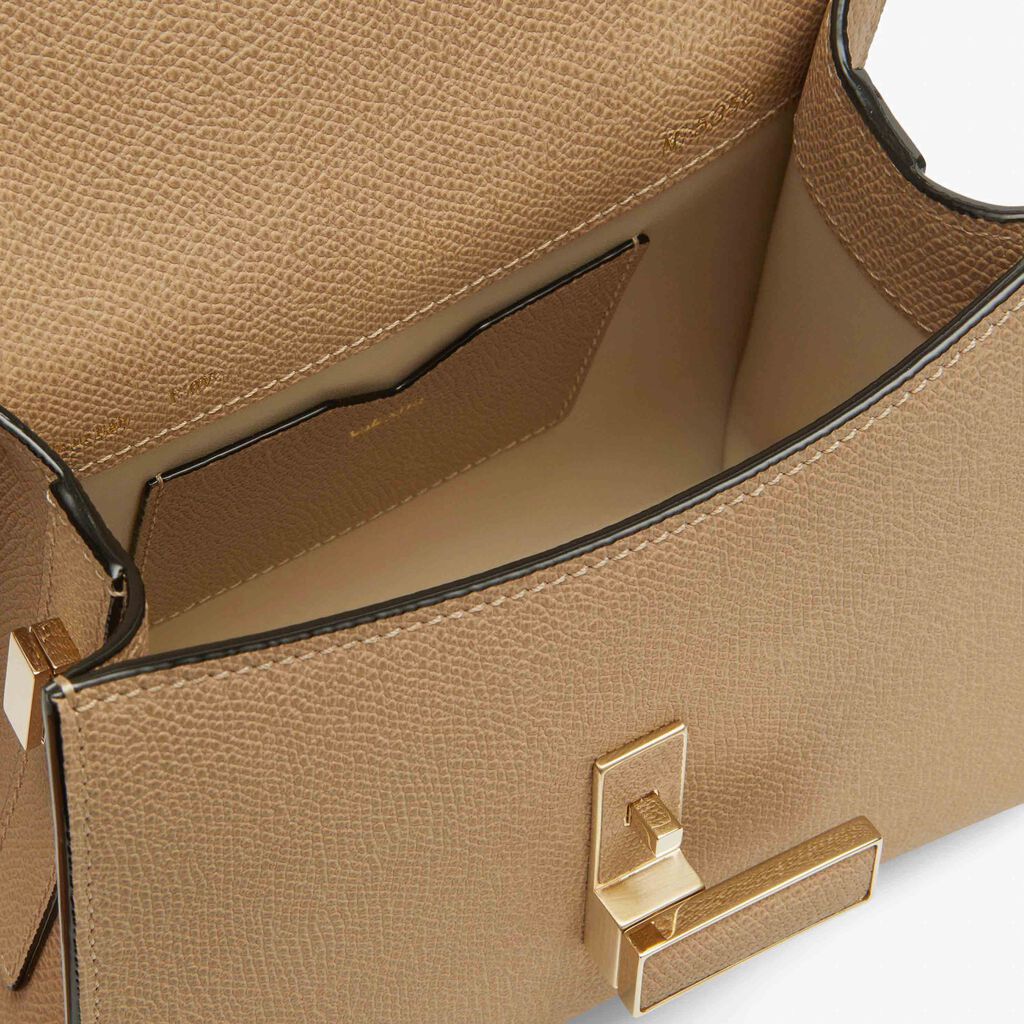 Iside crossbody micro bag - Cachemire Beige - Vitello VS - Valextra - 3