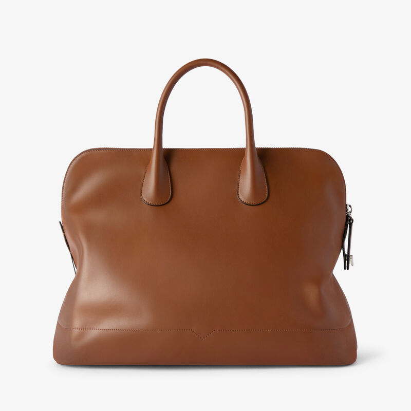 MyLogo Sublime Bowling Bag - Chocolate Brown - Sublime smooth leather - Valextra - 5