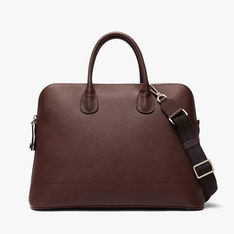MyLogo Bowling Bag - Coffee Brown - Millepunte calf leather - Valextra - 1
