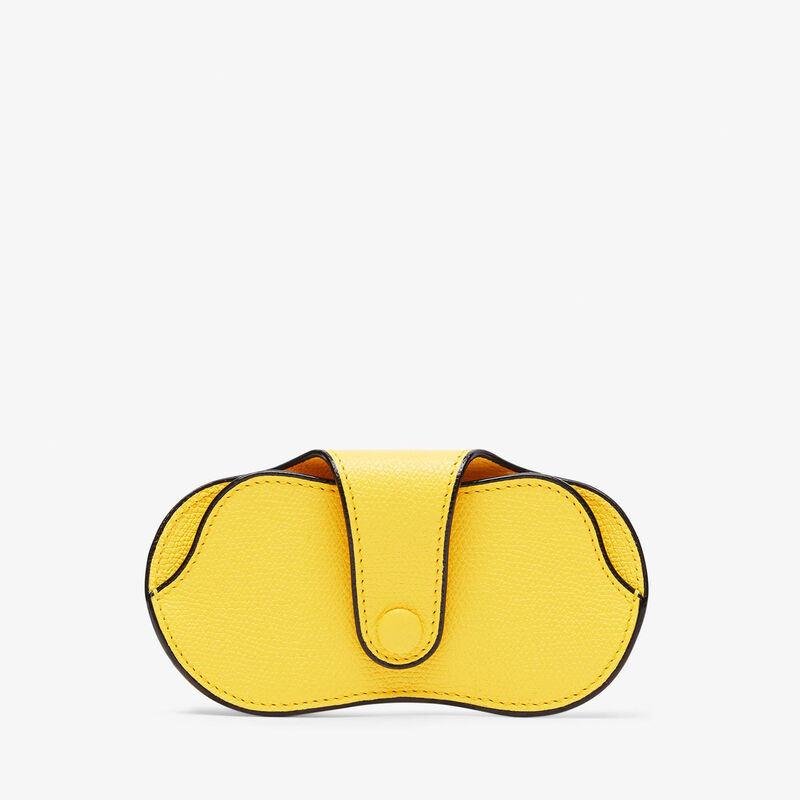 Glasses Case - Yellow - Millepunte calf leather - Valextra - 4