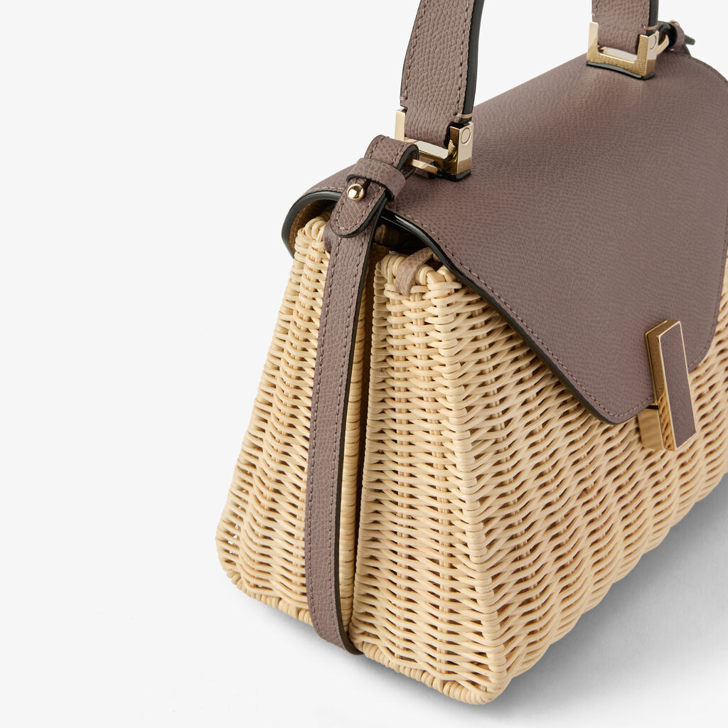 Borsa a Mano Iside Vimini Mini -  - Midollino/Vitello VS - Valextra - 3