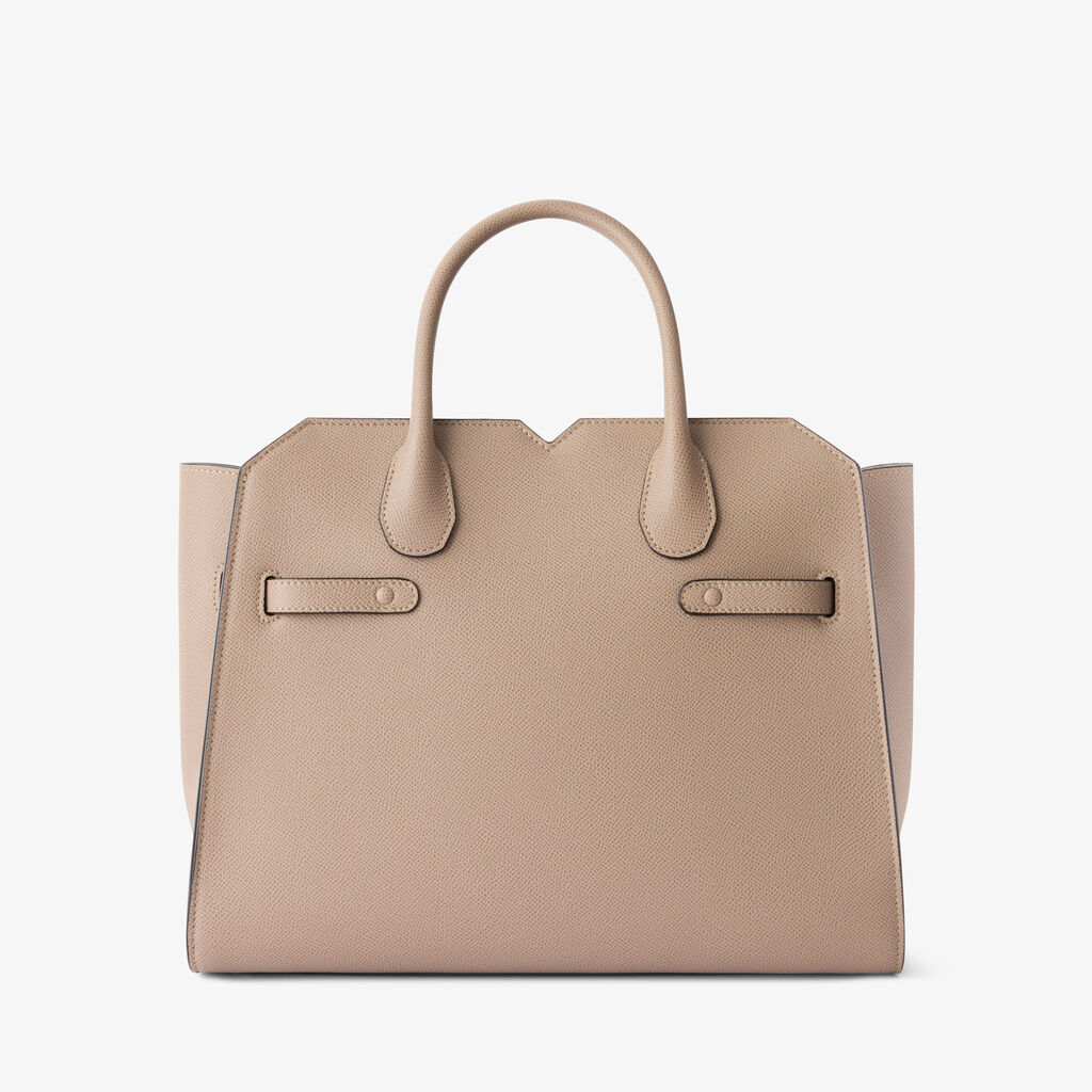 Milano Two Handles Medium Bag - - Vitello Millepunte Soft - Valextra - 7