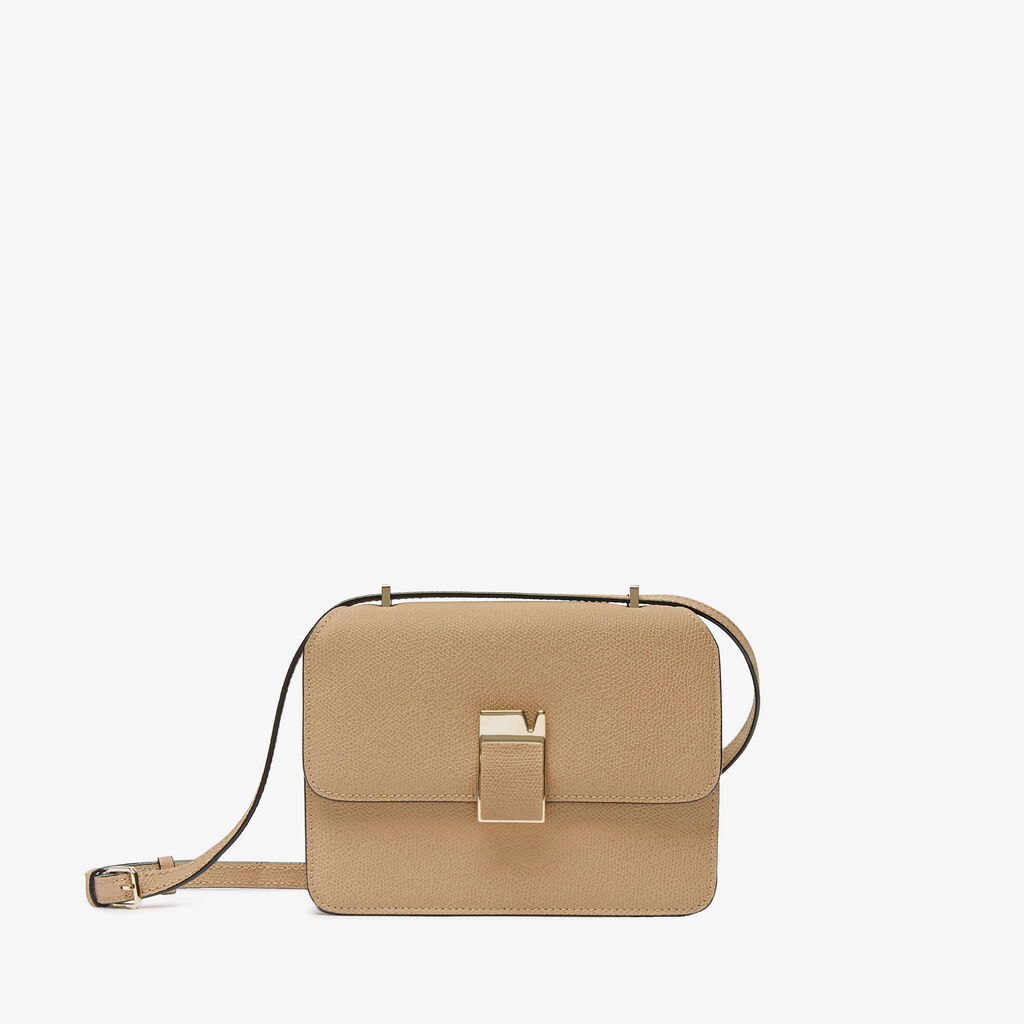 Nolo crossbody Mini bag - Cachemire Beige - Vitello VS - Valextra - 1