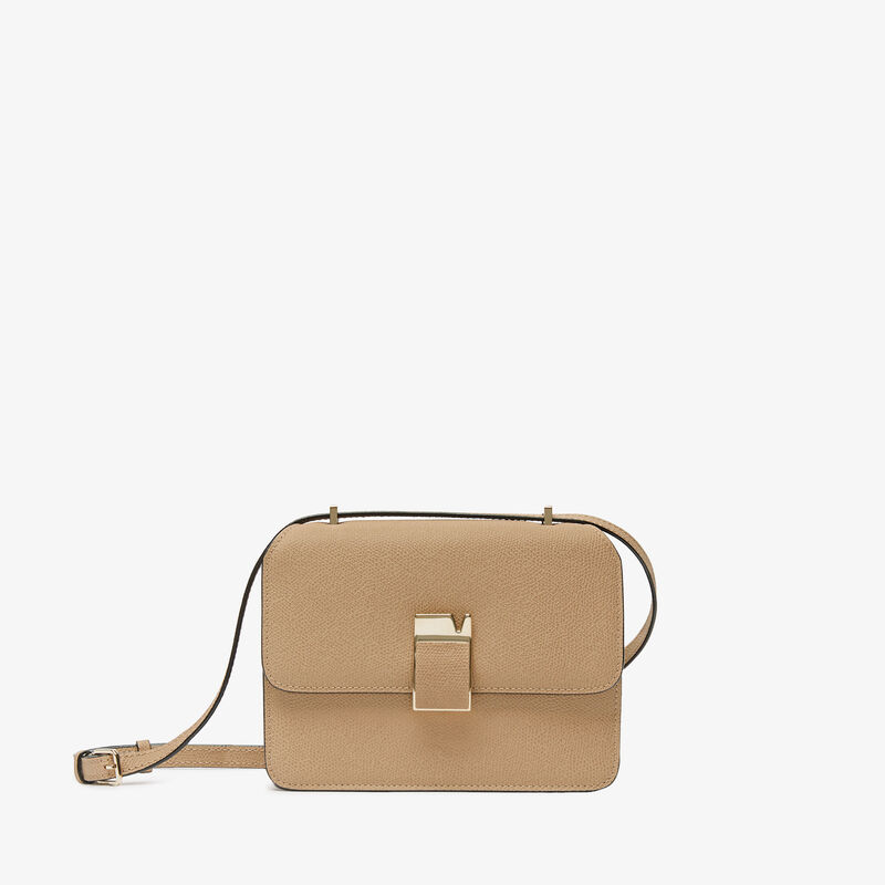 Nolo crossbody Mini bag - Cashmere Beige - Millepunte calf leather - Valextra - 1