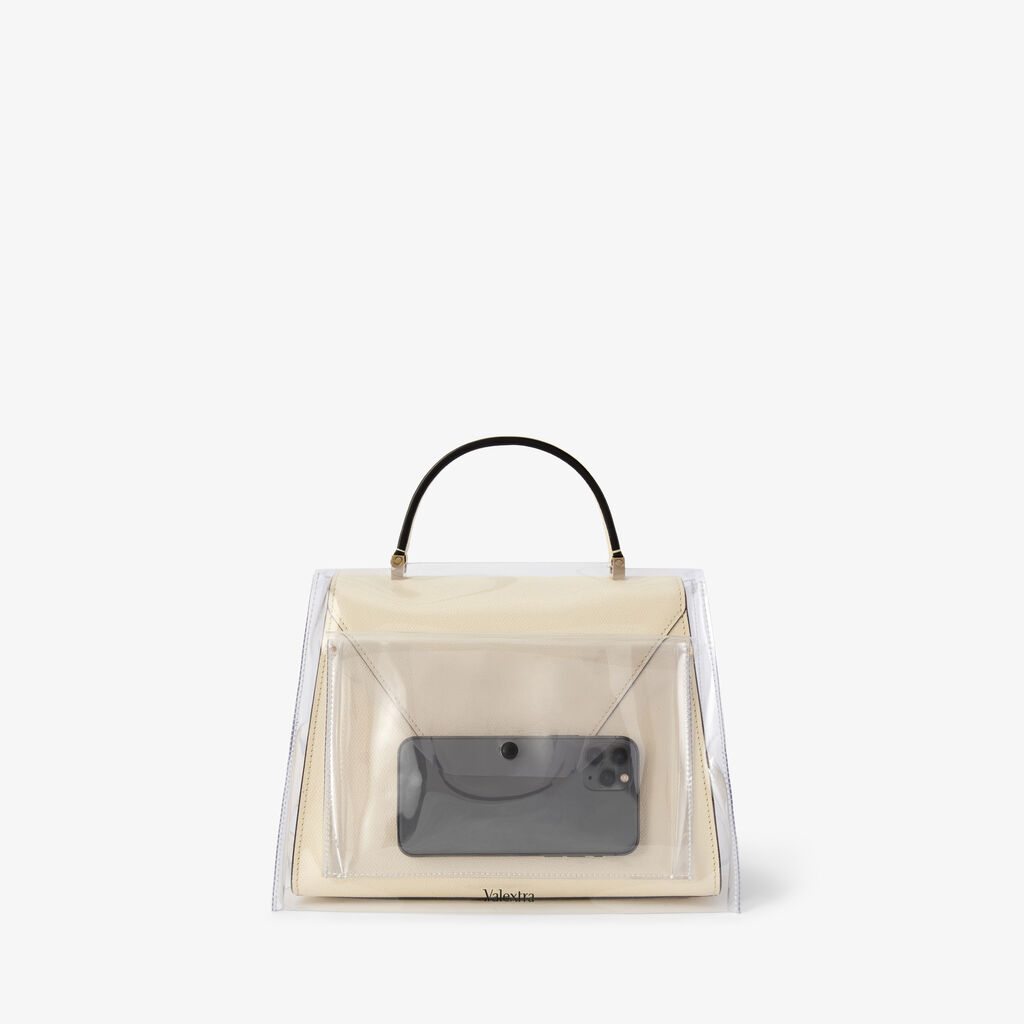 Raincoat with Pocket Iside Medium - Transparent - Recyclable Ecoline Sheer - Valextra - 5