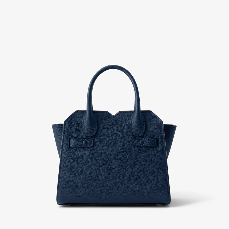 Milano Crossbody Micro Bag - Sapphire Blue - Millepunte Soft calf leather - Valextra - 5