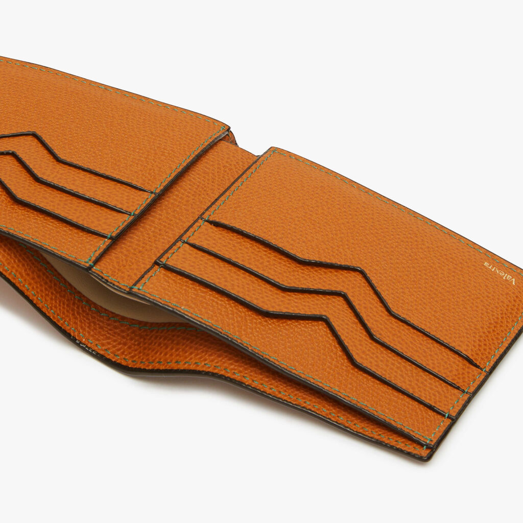 Bifold wallet 6 cc - Havana Brown - Vitello VS - Valextra - 2