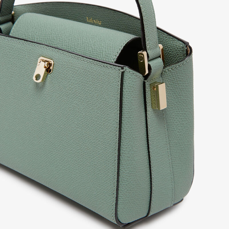 Brera Crossbody Micro Bag - Eucalyptus Green - Millepunte calf leather - Valextra - 4