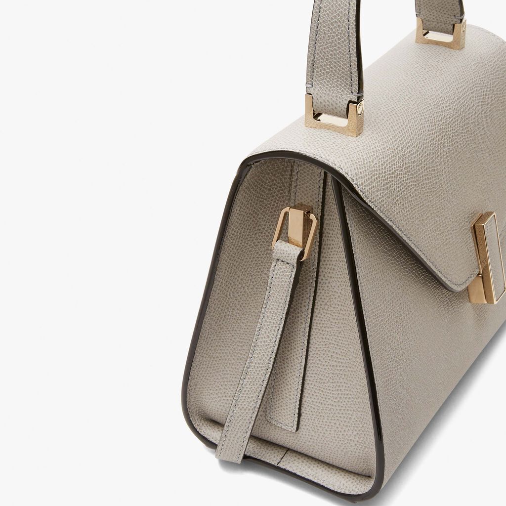 Iside Top handle mini bag - Ash Grey - Vitello VS - Valextra - 5