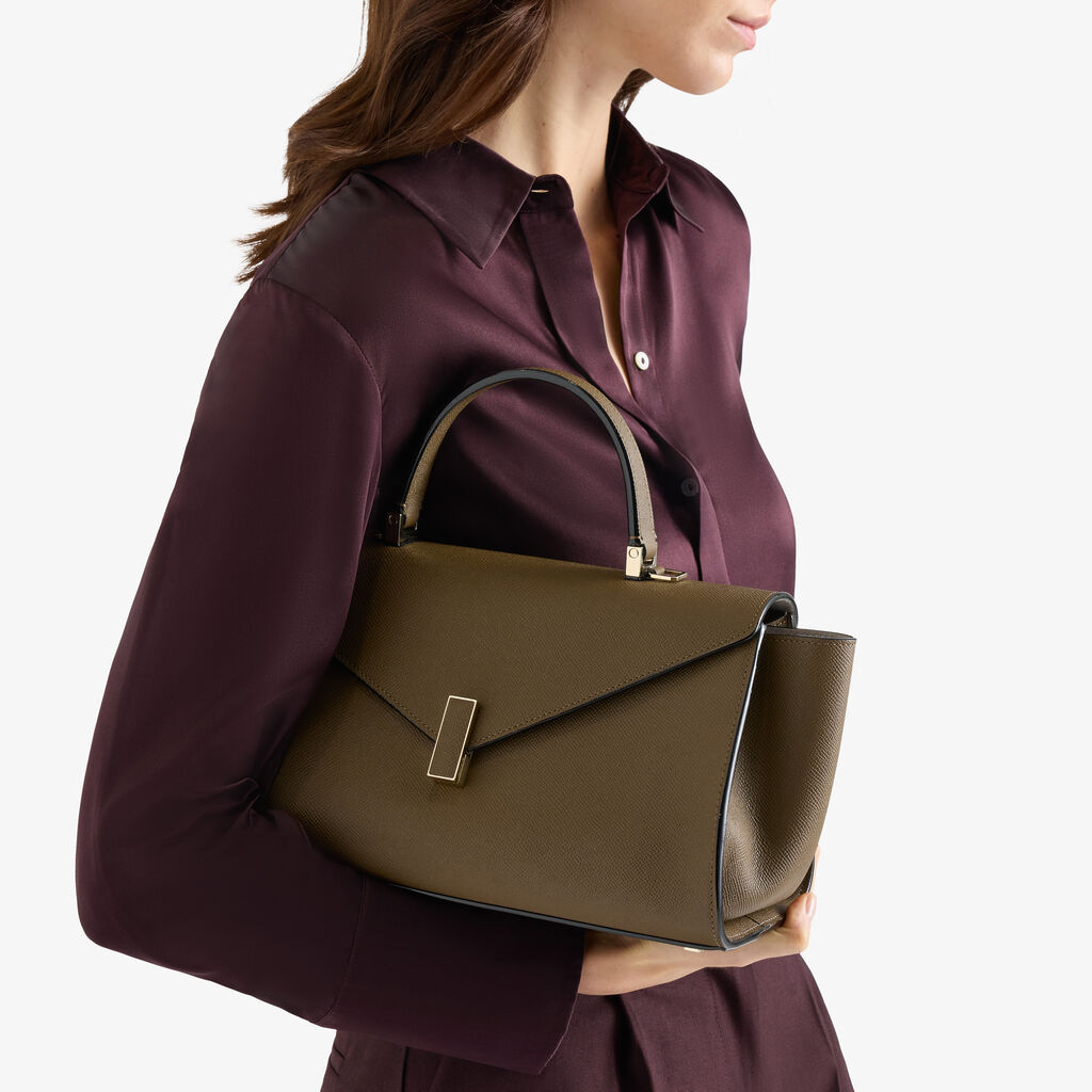 Iside Editor Top Handle Medium Bag -  - Vitello Millepunte Soft - Valextra - 2