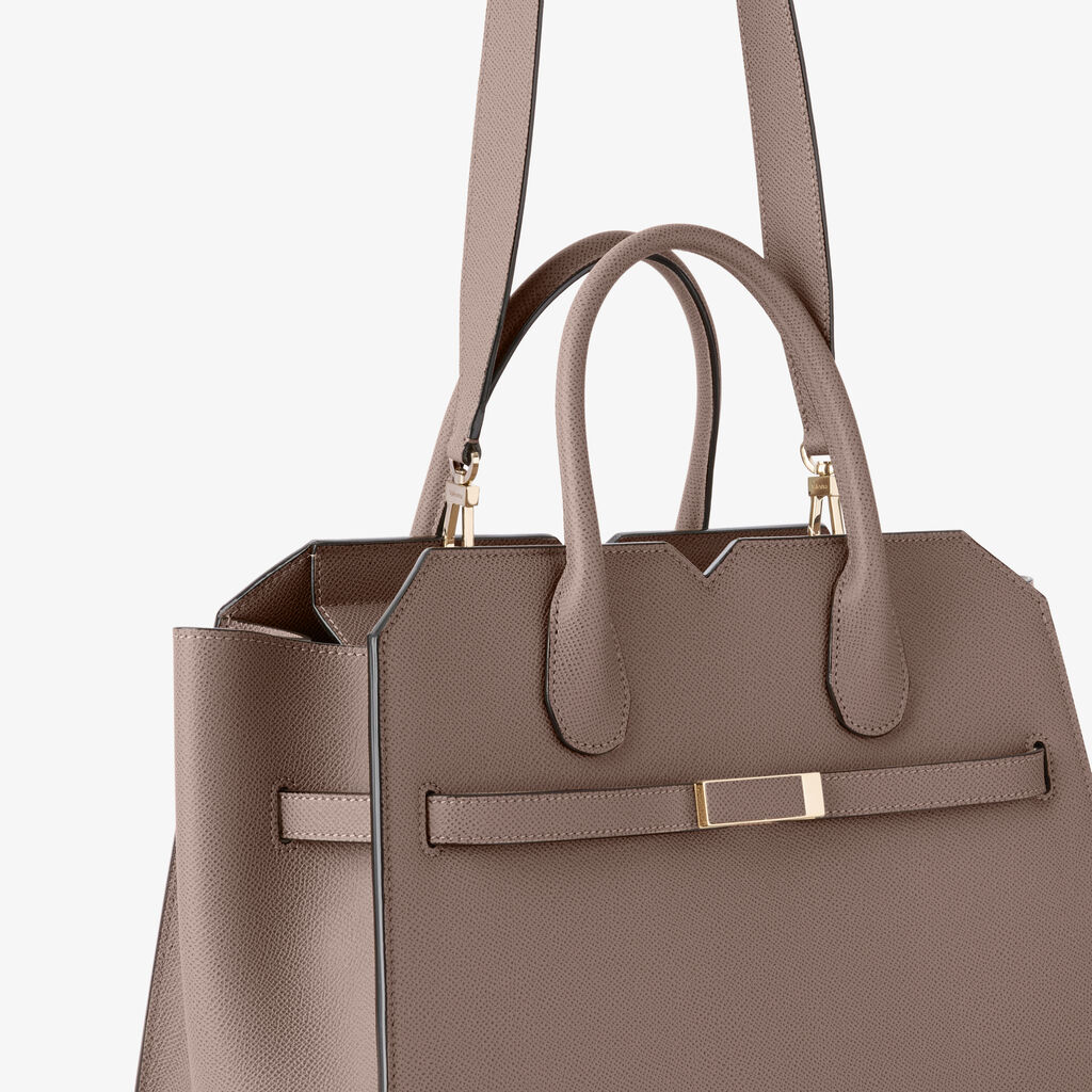 Milano Two Handles Medium Bag - - Millepunte Soft calf leather - Valextra - 4
