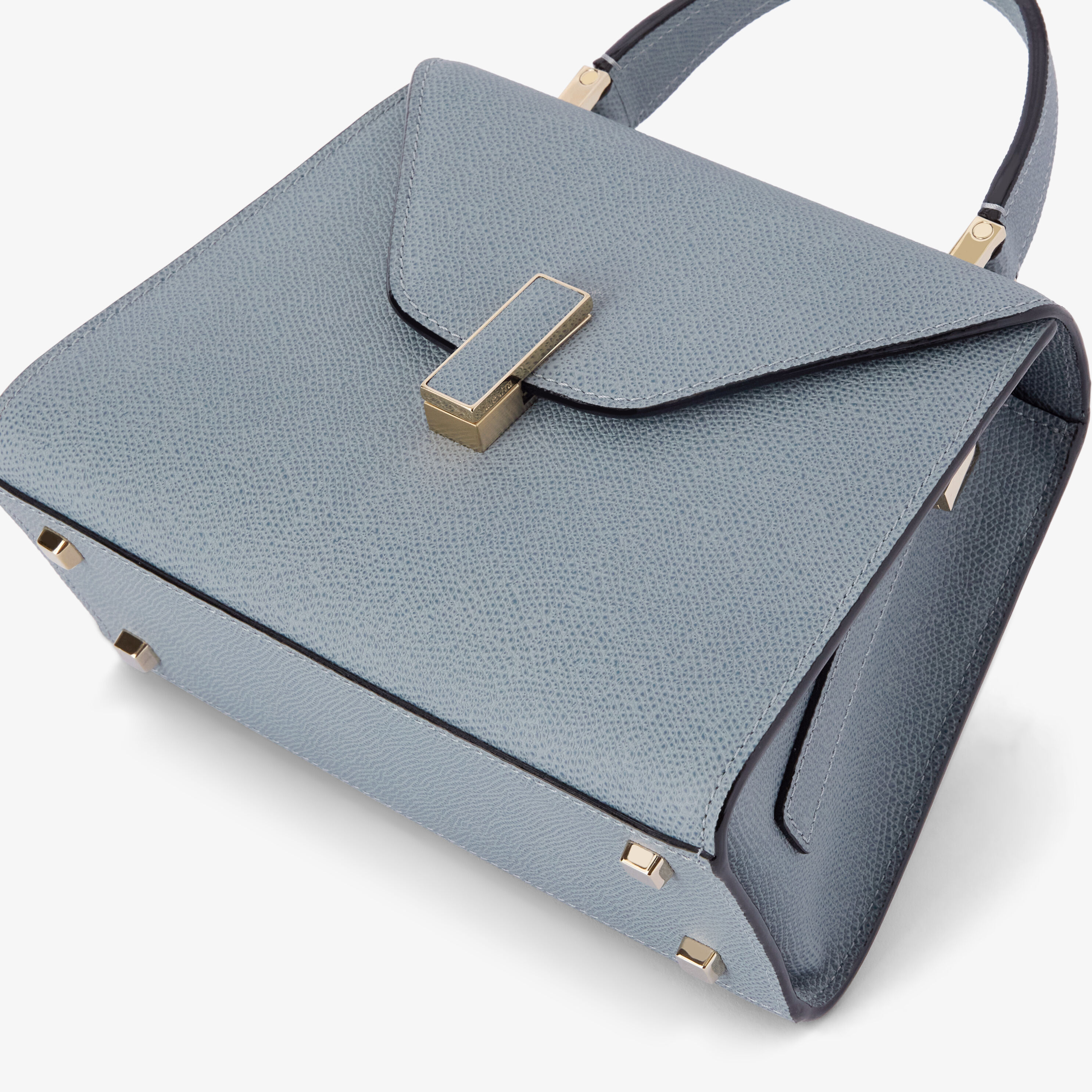 Women's Azure Luxury Leather Top Handle Mini Bag | Valextra Iside