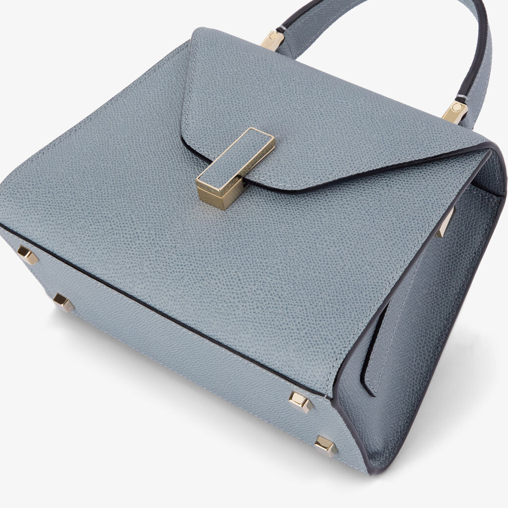 Iside Top Handle Mini Bag - Niagara Blue - Millepunte calf leather - Valextra - 4