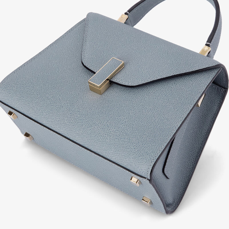 Iside Top Handle Mini Bag - Niagara Blue - Millepunte calf leather - Valextra - 4