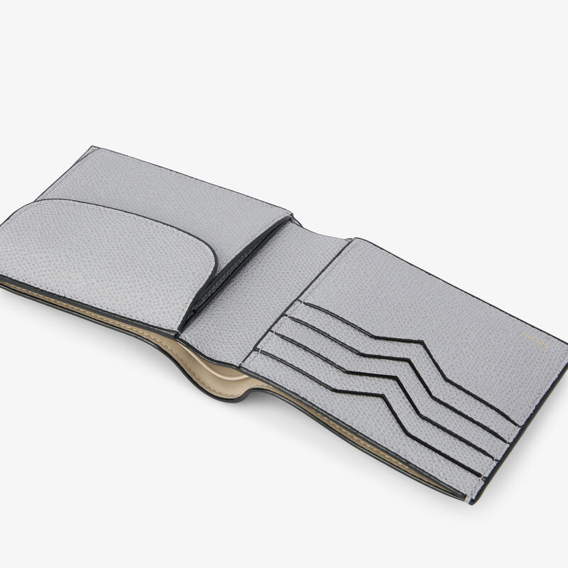 Wallet 4Cc With Coin Holder - Stone Grey - Millepunte calf leather - Valextra - 2