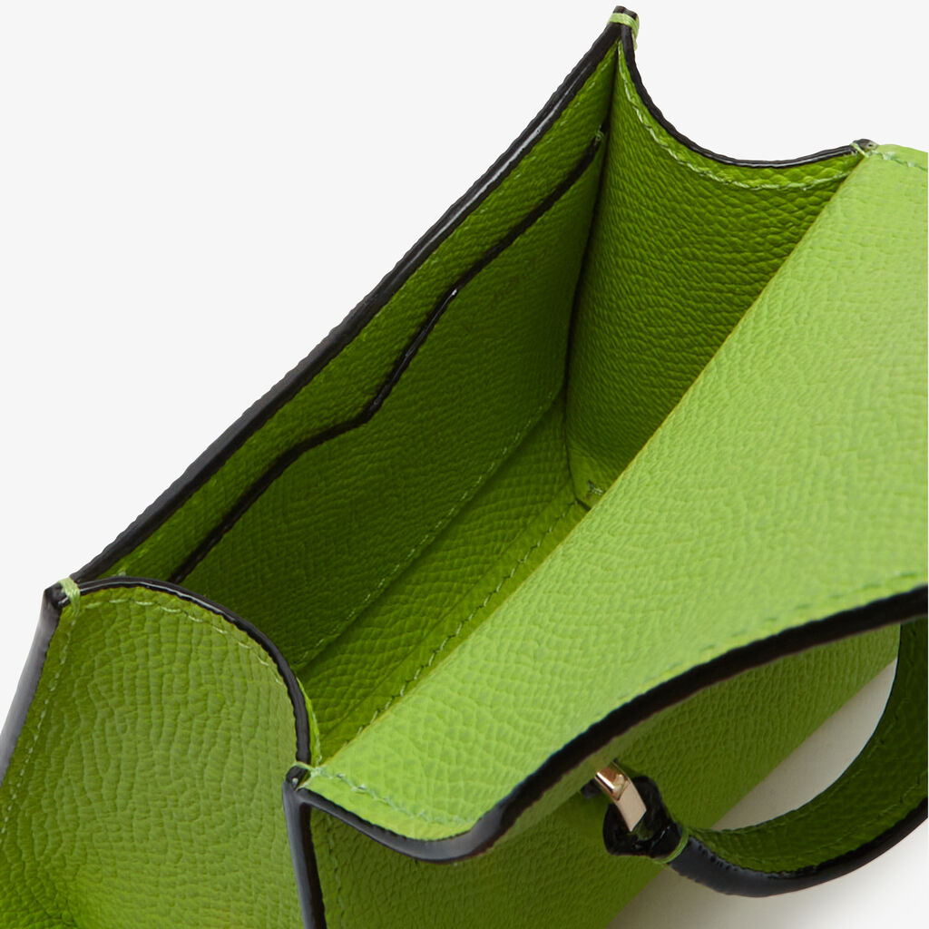 Borsa Cintura Iside - Verde Mela - Vitello VS - Valextra - 4