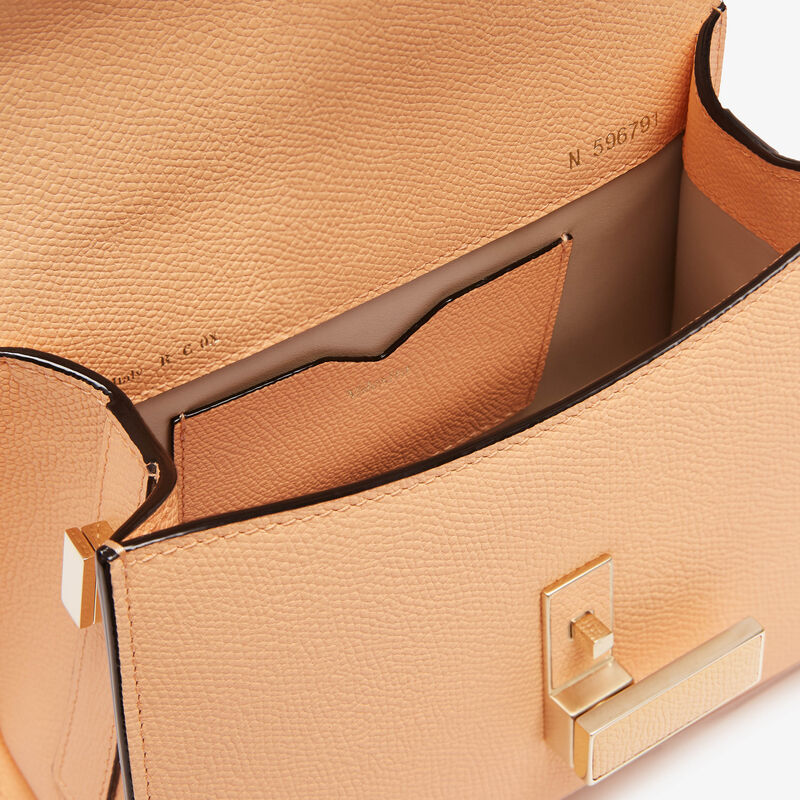 Iside crossbody micro bag - Sunset Orange - Millepunte calf leather - Valextra - 3