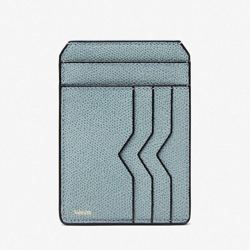 Card Case and Document Holder - Smokey Blue - Millepunte calf leather - Valextra - 4