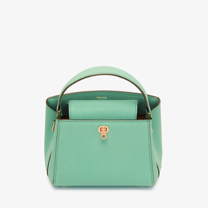 Brera crossbody micro bag - Spearmint Green - Millepunte calf leather - Valextra - 7