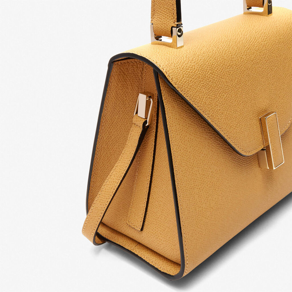 Iside Top handle mini bag - Amber Yellow - Vitello VS - Valextra - 5