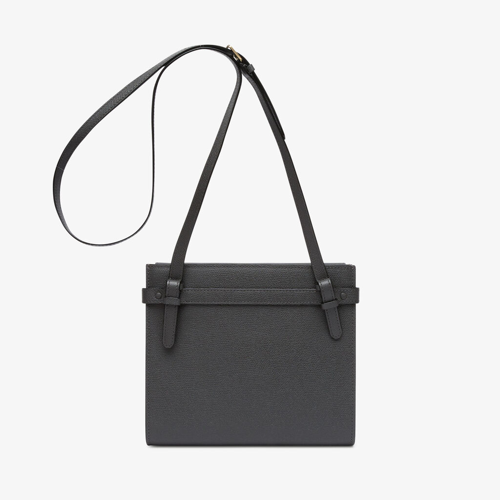 Borsa a tracolla Brera B-tracollina - Grigio Fumo - Vitello VS - Valextra - 6
