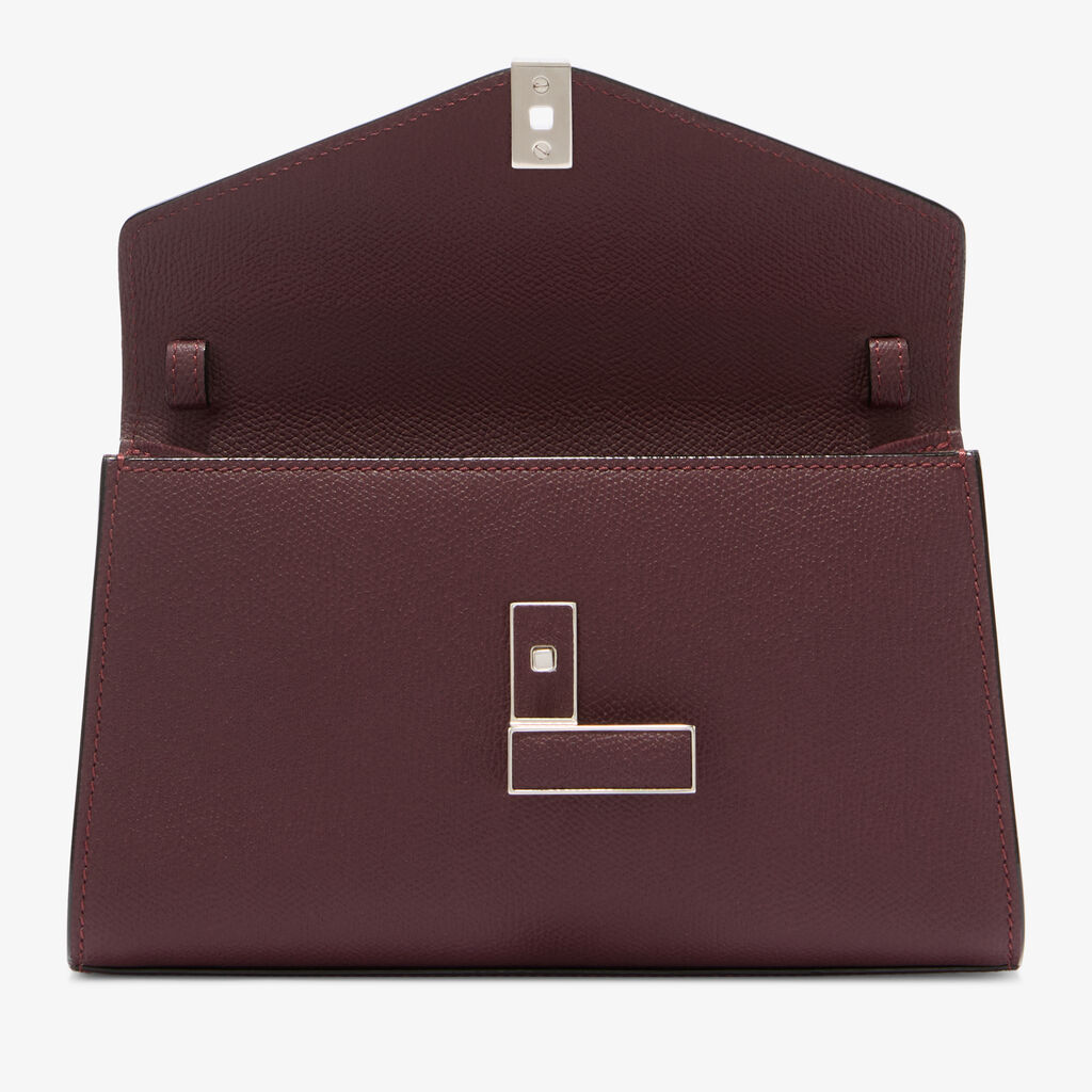 Iside T&igrave;n Top Handle Bag - Claret Red - Millepunte calf leather - Valextra - 7