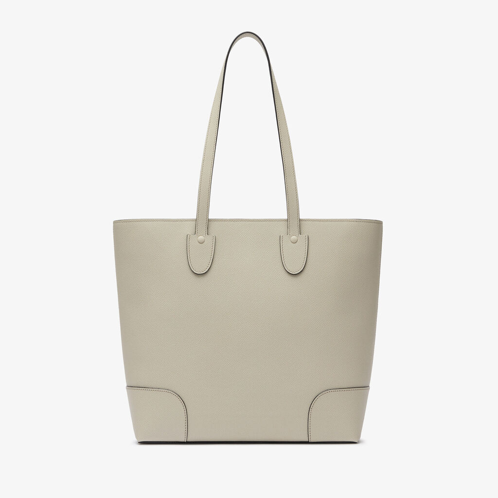 Babila Tote Mini Bag - Linen Grey - Millepunte Soft calf leather - Valextra - 1