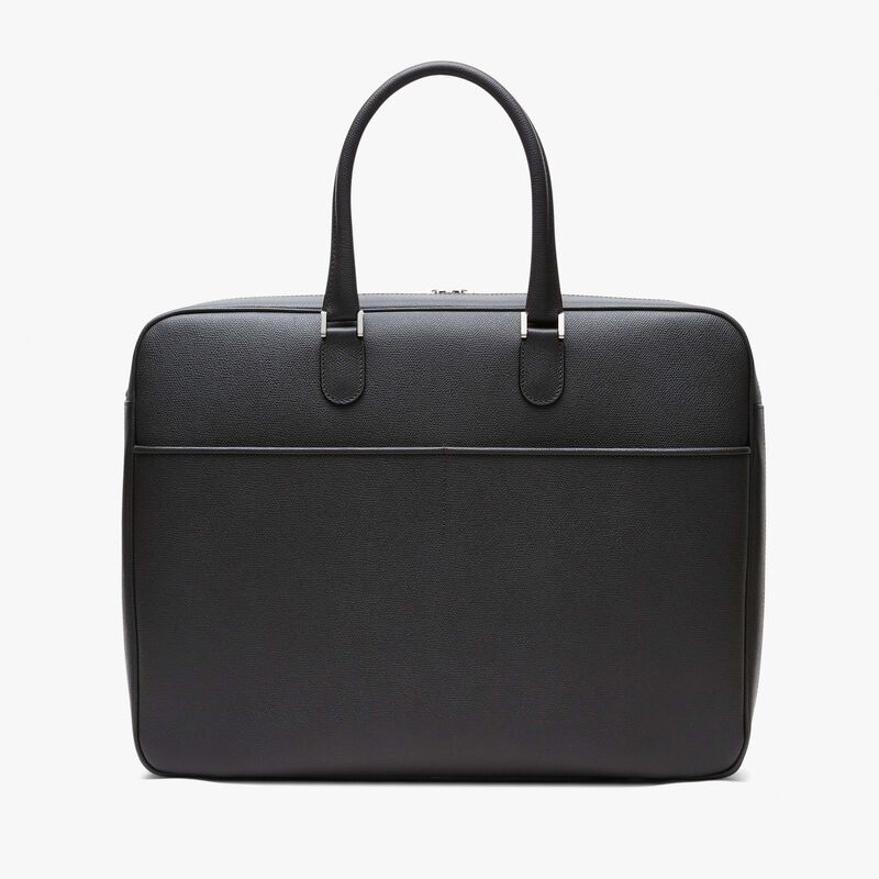 Avietta Travel Bag Two Chambers - Smokey Grey - Millepunte calf leather - Valextra - 6
