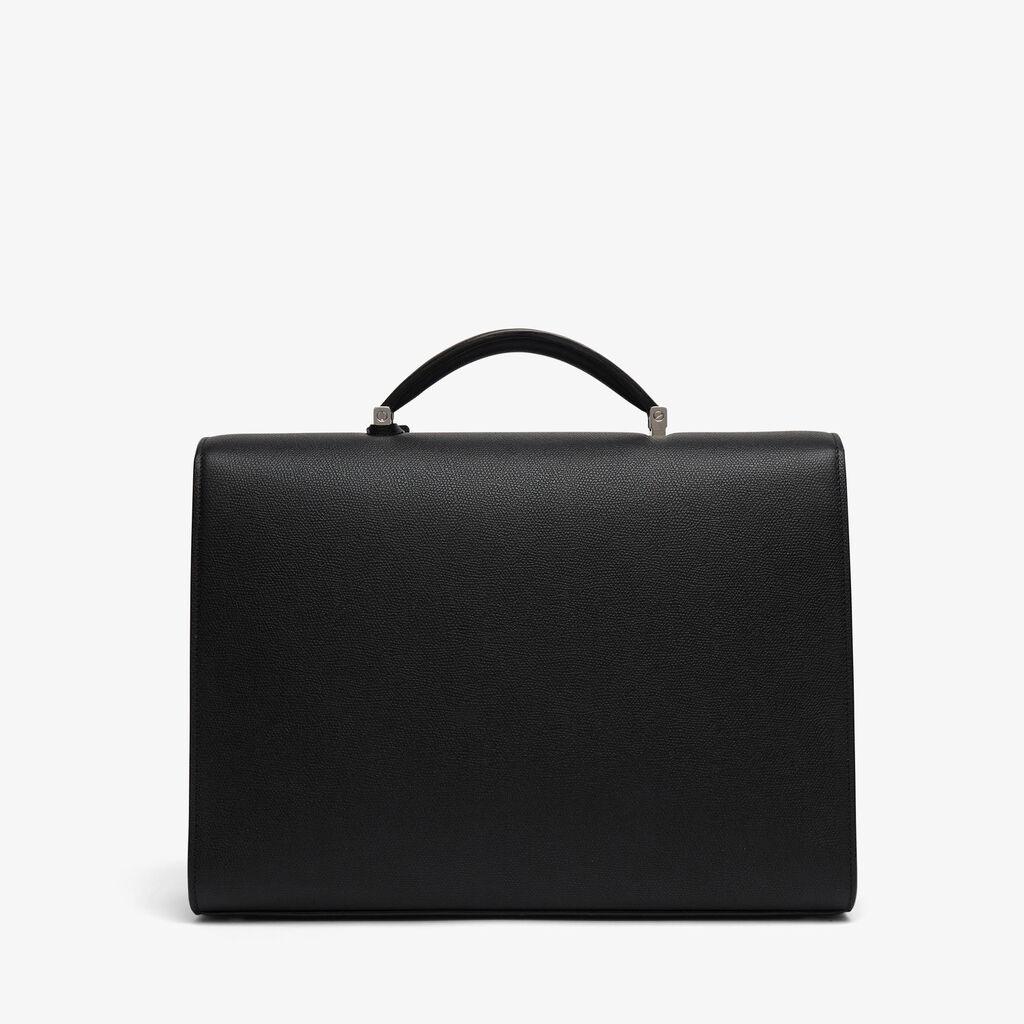 Iside Briefcase 24h - Black - Vitello VS - Valextra - 6