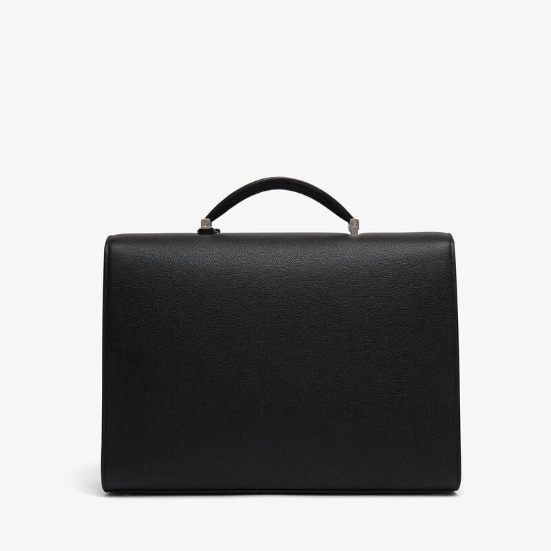 Iside Briefcase 24h - Black - Millepunte calf leather - Valextra - 6