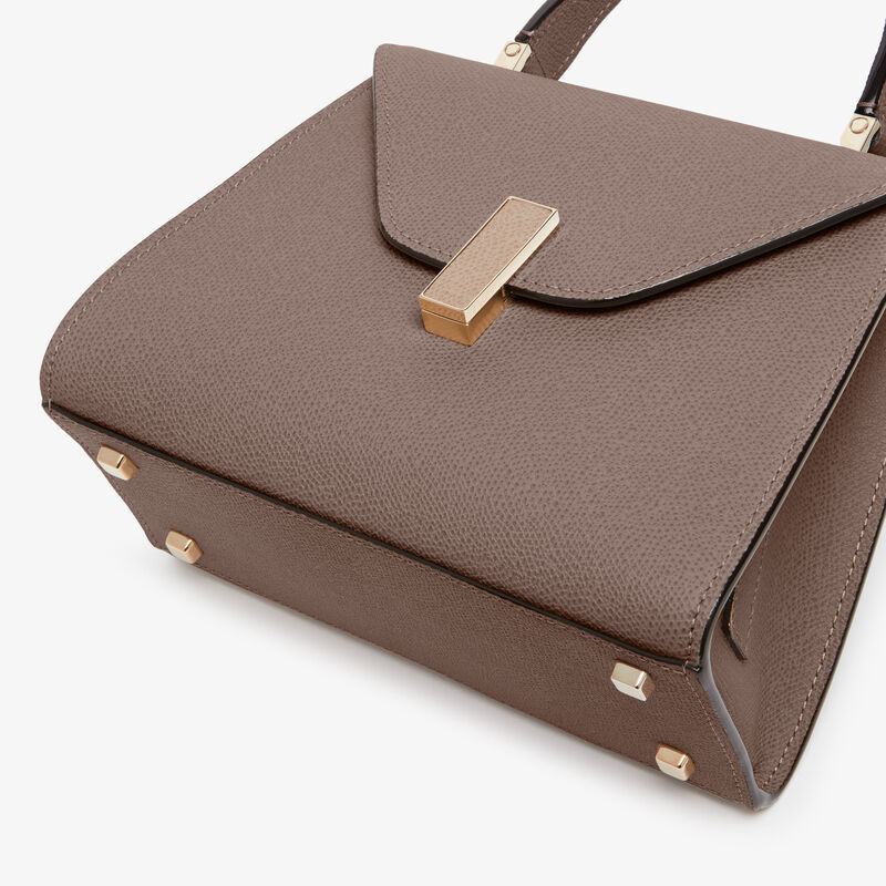 Iside Top handle mini bag - Sahara Brown - Millepunte calf leather - Valextra - 5