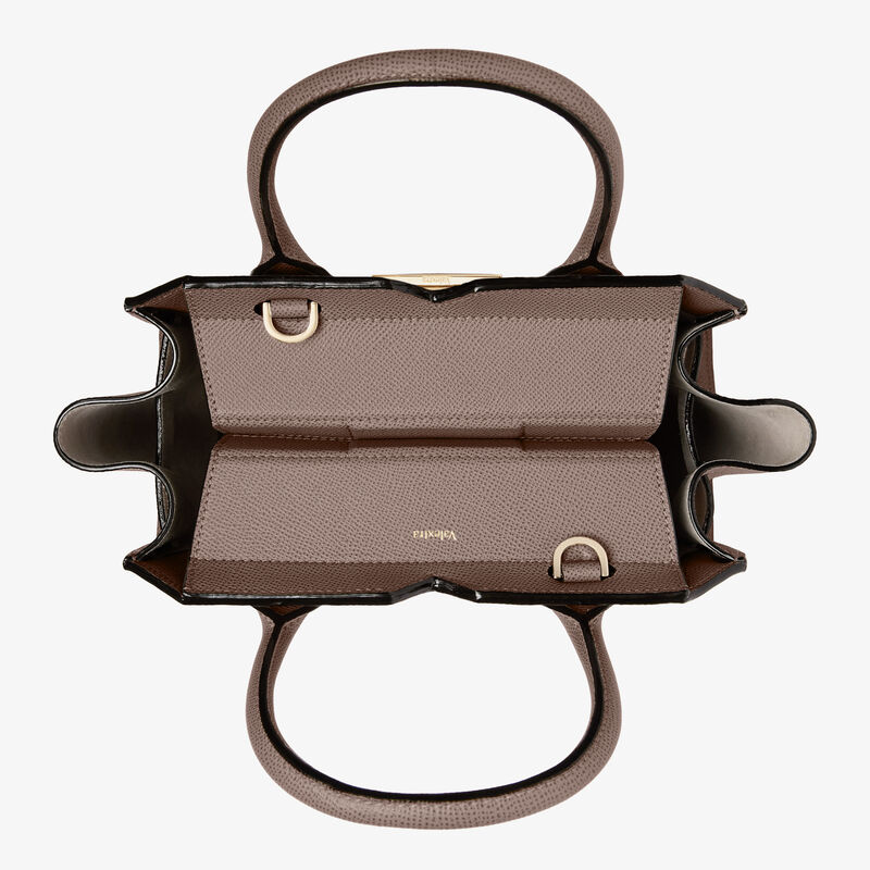 Milano Two Handles Mini Bag - Sahara Brown - Millepunte Soft calf leather - Valextra - 8