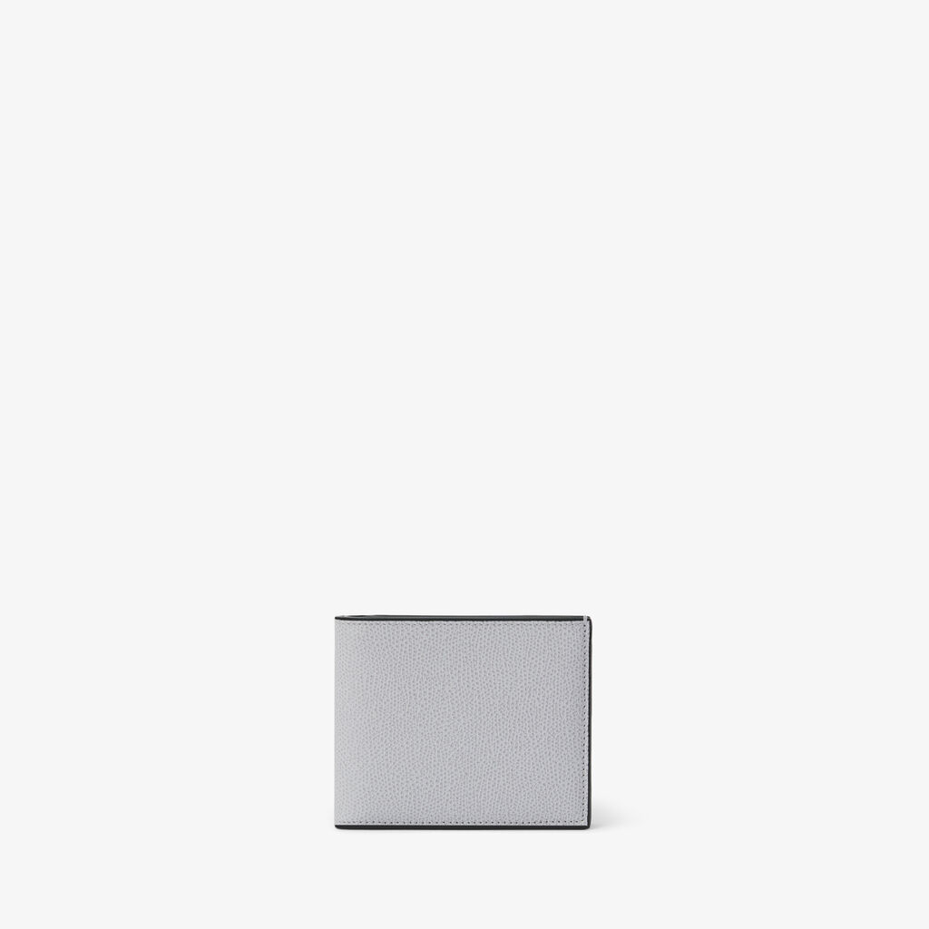Wallet 4Cc With Coin Holder - Stone Grey - Vitello VS - Valextra - 1