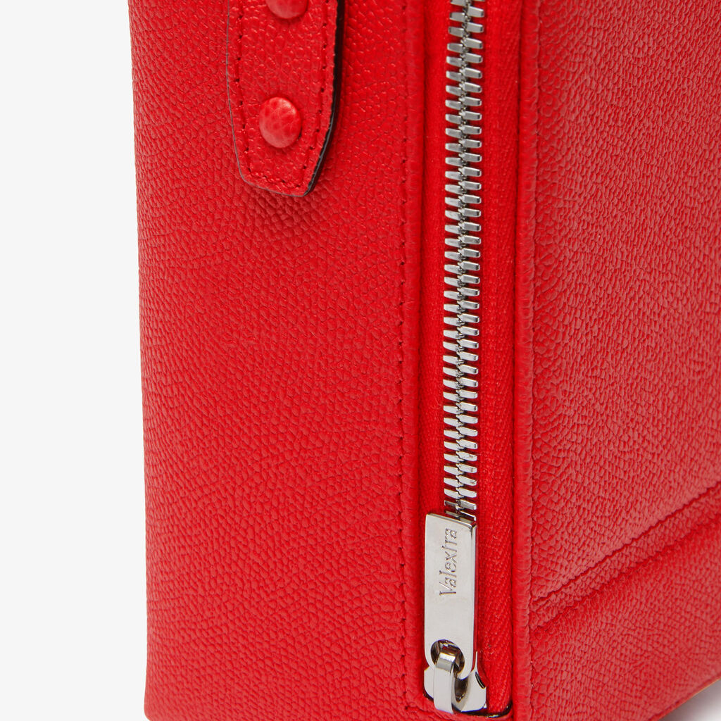 Borsa Tric Trac - Rosso Cremisi - Vitello VS - Valextra - 4