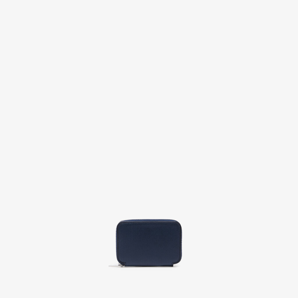 Card Holder Zip Around - Dark Blue - Cuoio VL - Valextra - 3