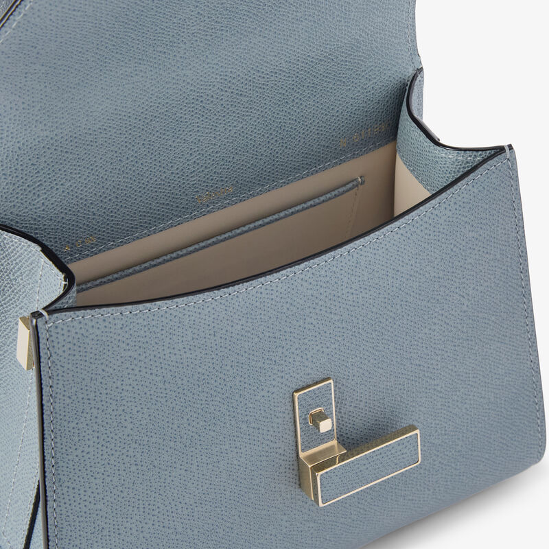 Iside Top Handle Mini Bag - Niagara Blue - Millepunte calf leather - Valextra - 2