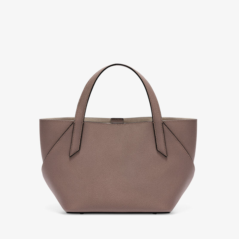 Gio Two Handles Bag - Sahara Brown - Millepunte Soft calf leather - Valextra - 5