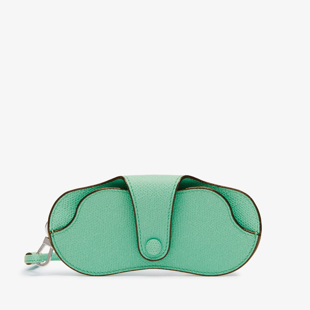 Glasses Case With Lanyard - Spearmint Green - Vitello VS - Valextra - 5