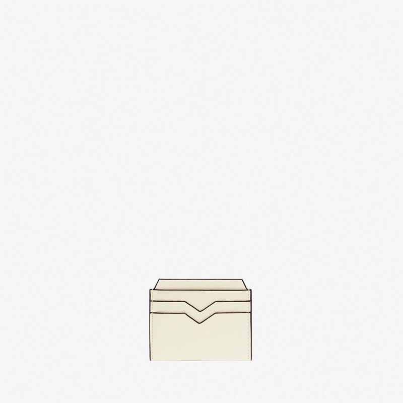 4CC Card Case - Pergamena White - Pavè calf leather - Valextra - 4