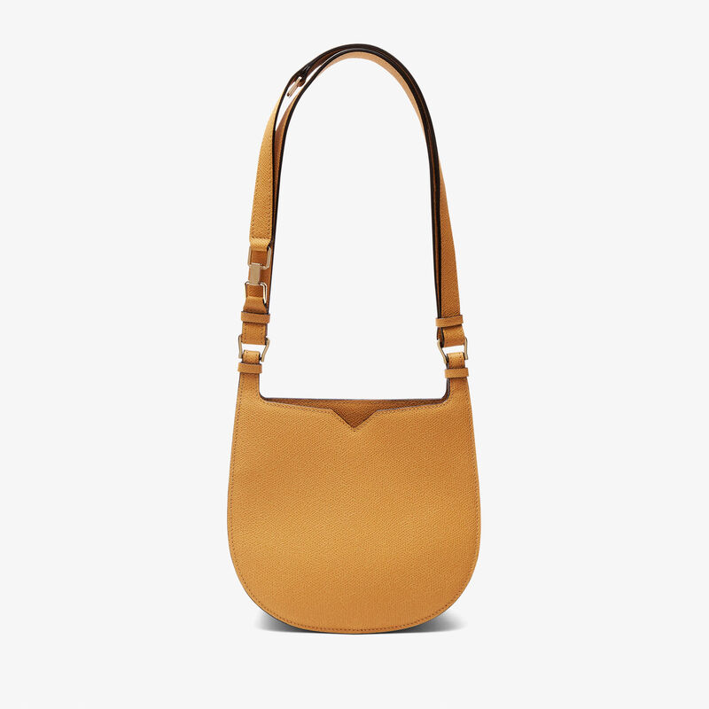 Hobo Weekend Mini Bag - Amber Yellow - Millepunte calf leather - Valextra - 1