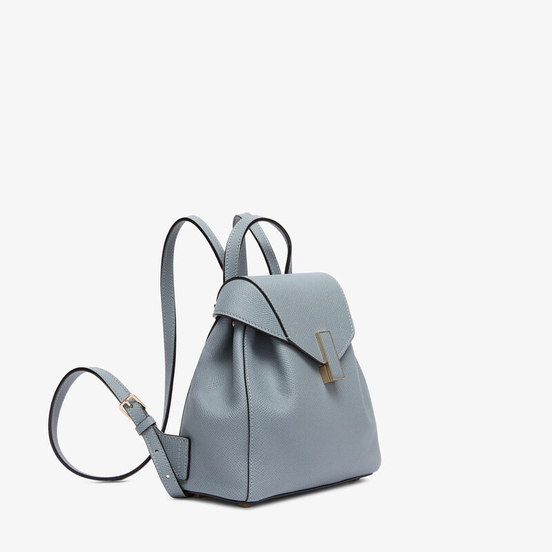 Iside Backpack Mini - Niagara Blue - Millepunte Soft calf leather - Valextra - 4