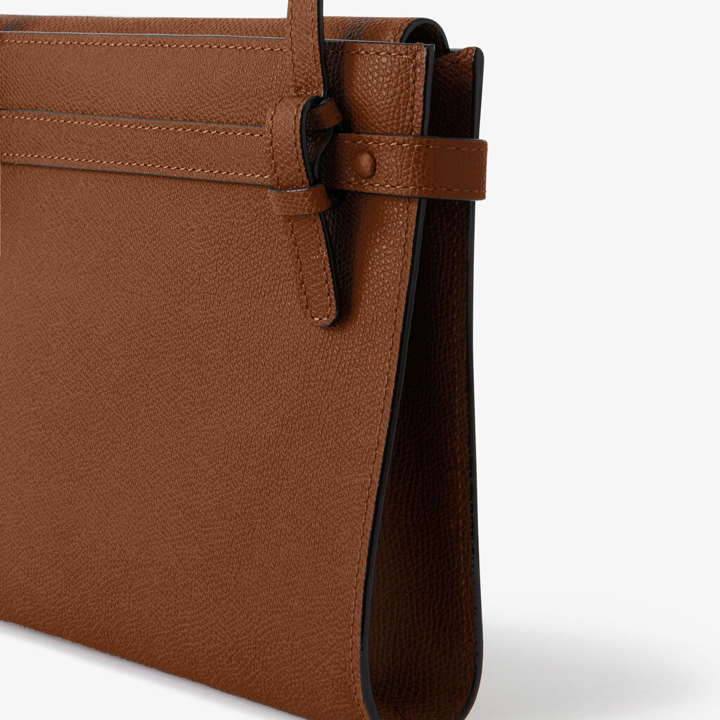 Brera B-Tracollina Crossbody bag - Chocolate Brown - Vitello VS - Valextra - 3