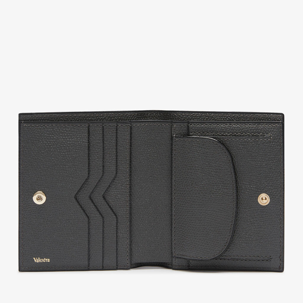 Compact Wallet 3 CC with Coin Purse - Smokey Grey - Vitello VS - Valextra - 4