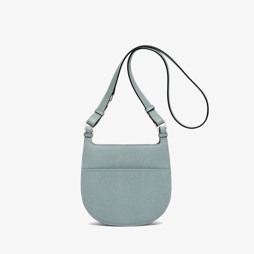 Hobo Weekend Mini Bag - Smokey Blue - Vitello VS - Valextra - 6